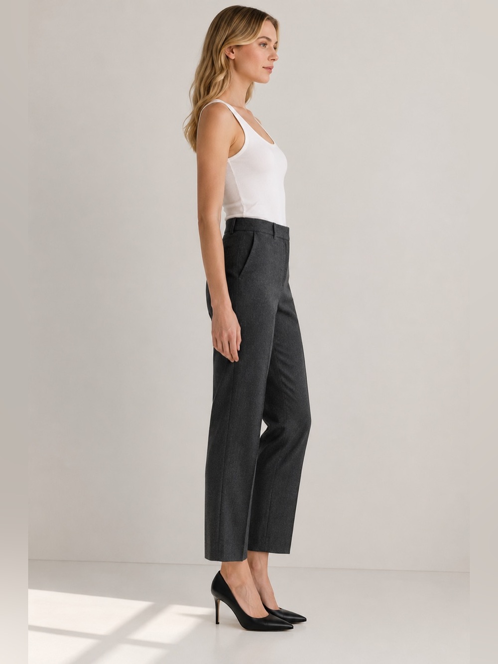 J. Crew Italian Wool Slim Leg Ankle Pants Size 12 - Picture 2 of 10
